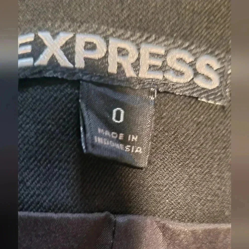 Express -black midi professional pencil skirtsize 0 - Picture 2 of 4